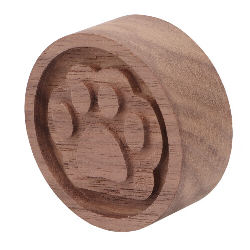 Runder Aromatherapie-Diffusor aus Holz – Schwarznuss 2
