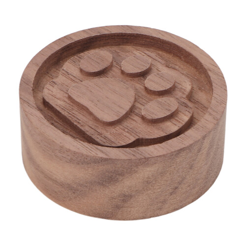 Runder Aromatherapie-Diffusor aus Holz – Schwarznuss