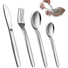 Cutlery Set,32 Piece Cutlery Set for 8 People, Stainless Steel Knife and Fork Sets, Silverware Set
