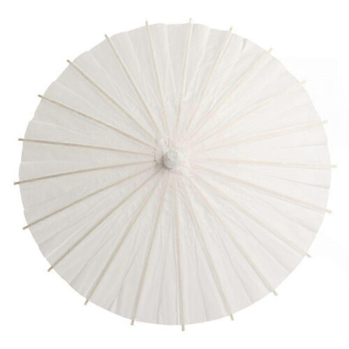 (40cm)Paper Umbrella DIY Hand Painted Blank Paper Umbrella 1