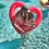 120CM Heart-Shaped Inflatable Pool Floats 2