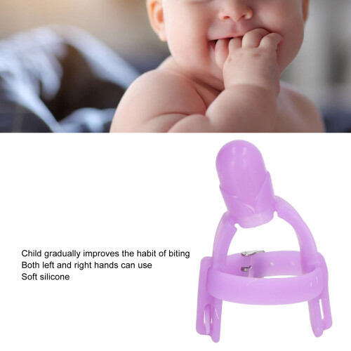 Stop Sucking Armband Silikon 10 cm Lila 2