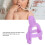 Stop Sucking Armband Silikon 10 cm Lila 12