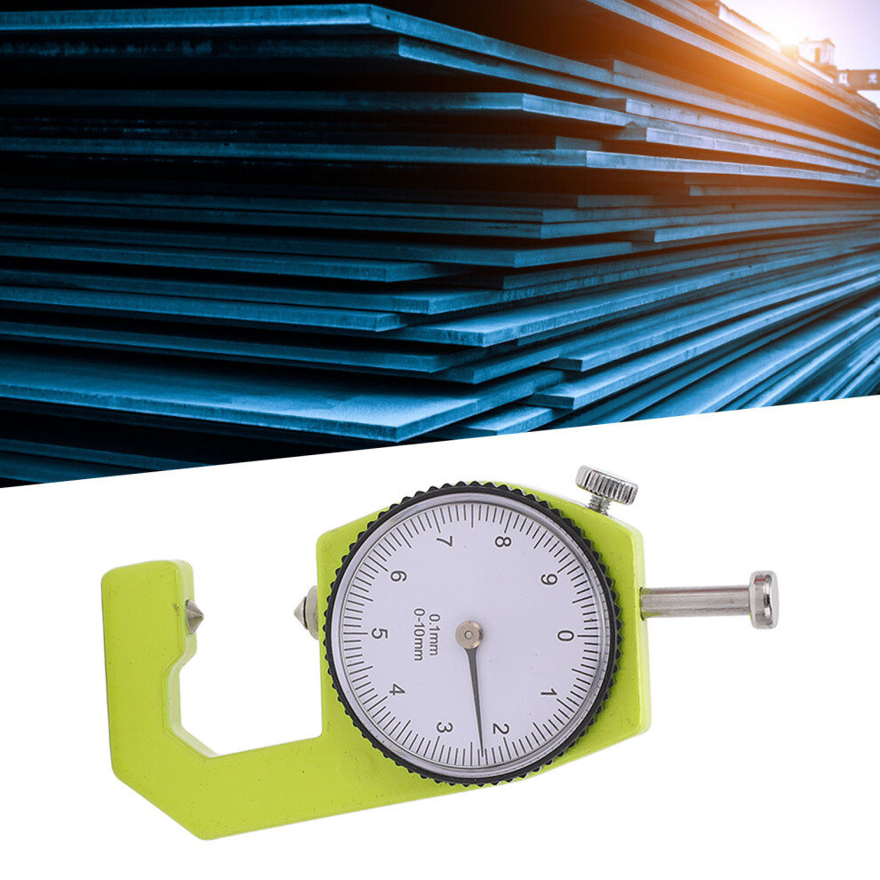 Professional Thickness Meter 0.1Mm Resolution 0-10Mm Carbide Dial Gauge 9431339592934