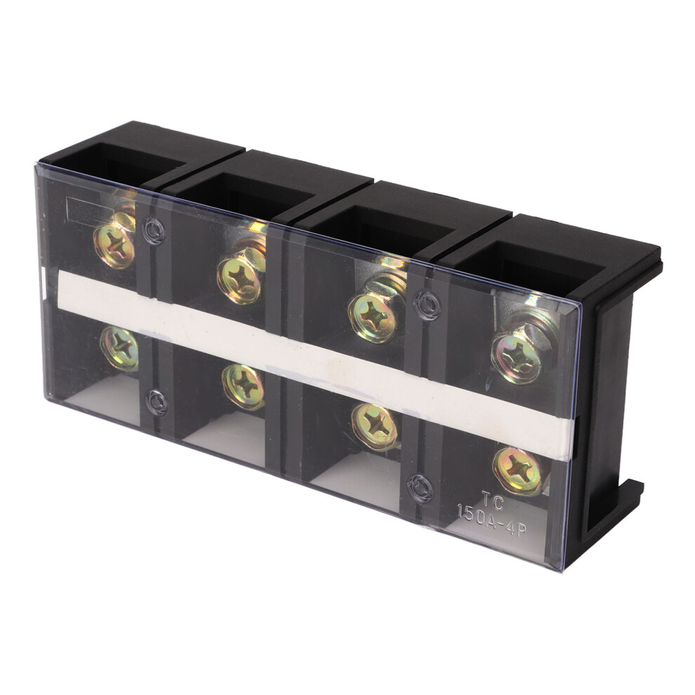 150A 600V Dual Row Terminal Strip With Transparent Cover, 40Mm Height 7611339593076