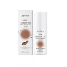 (Cocoa Color 30Ml)Zephoco Skin Care Liquid Foundation Moisturizing Natural Light Paste Skin Moisturizing Clear Base Makeup Skin Care Liquid Foundation