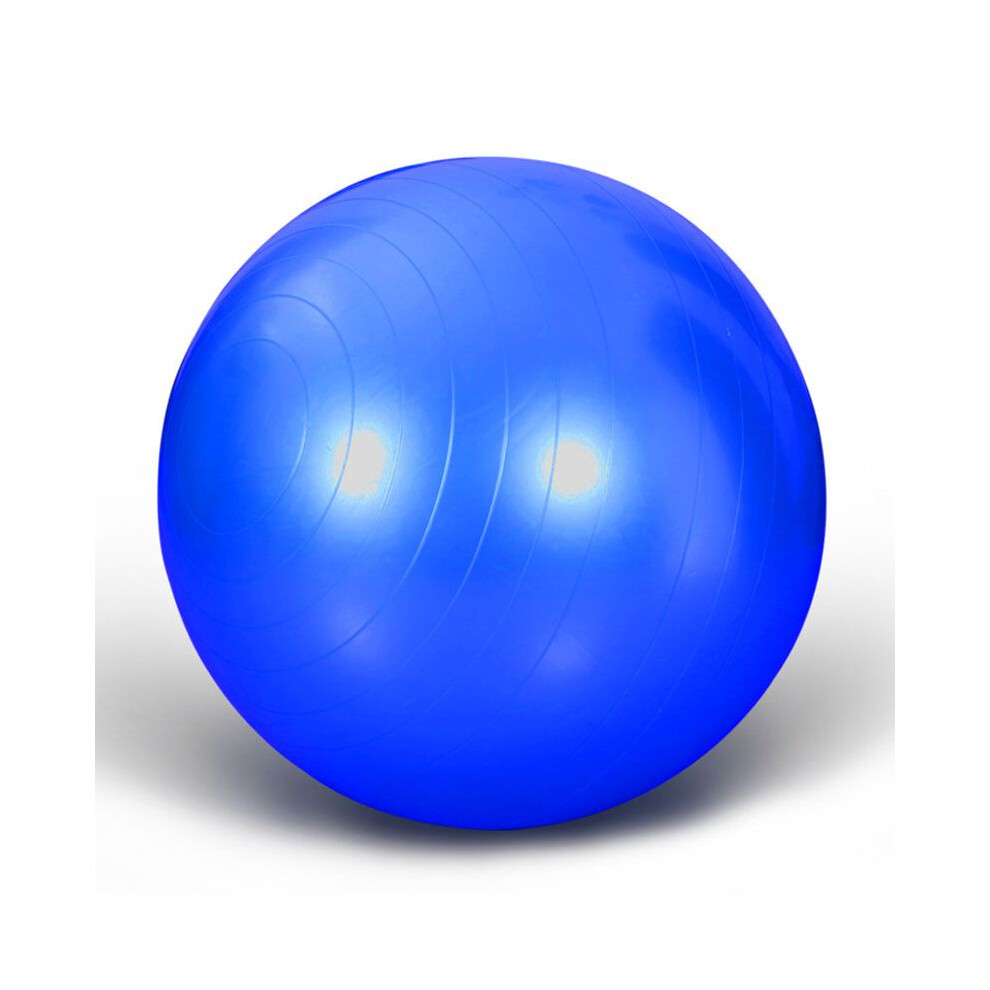 (, 95Cm/37.40In) Burst Anti Exercise Workout Yoga Ball Fitness Pilates Balance Sports Sculpting Blue