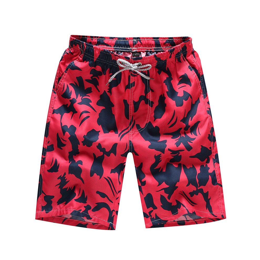 (Red, Tag2XL=US L) Boardshorts Men Multicolor Surf Beachwear Shorts Swim Pants Trunks Sports-image-OPC-PJJHMT5-NEW