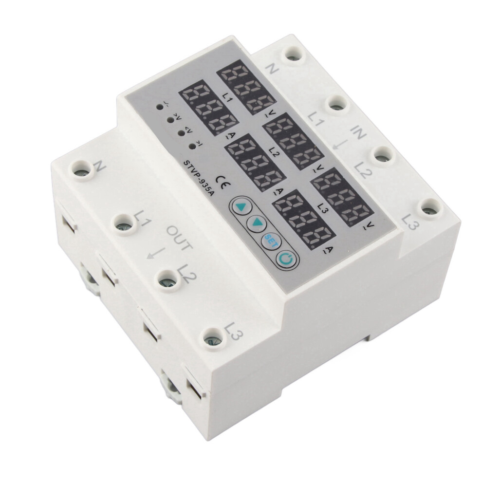 3 Phase Digital Voltage Protector 63A With Display For Ac220/380V 5071339601973