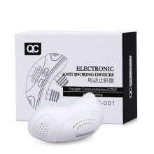 (White) Anti Electric Snore Device Antisnoring Stopper Snoring Silent Aid Sleep Breath