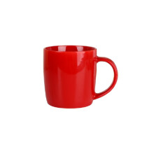 (Red C) Kitchen Layer Single Ceramic Coffee Mug Gift Children Supplies Safe Gloss Finish