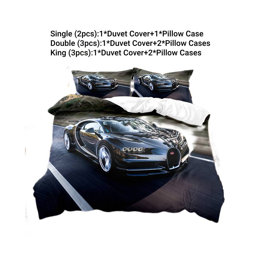 (Style H,King)Juego De Fundas De Almohada Funda NóRdica Doble Individual Ropa De Cama Superdeportivo Para AutomóVil Deportivo Regalo NiñO-image