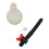 320ml Silicone Enema Bulb Kit with Red Rotary Valve, Anti-Backflow 2