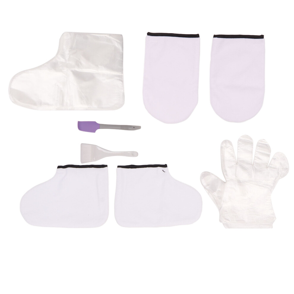 Purple Paraiff Wax Hand & Foot Care Set Â Large Brush Spatula Soft Mitts