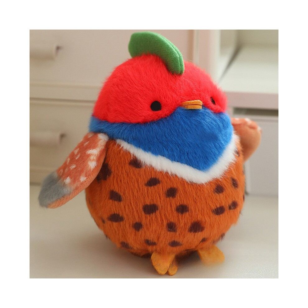 (Ringneck Juvenile) Crow Parrot Kingfisher Cute Bird Plush Toy Magnet Shoulder Play Doll Decor Home-image-OPC-PJJJ9P6-NEW