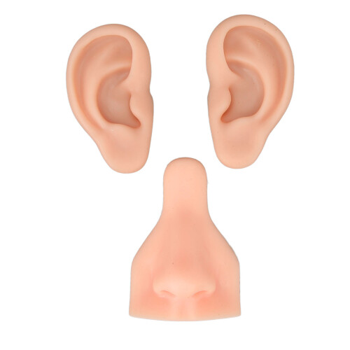 Weiches Silikon Piercing-Übungsmuster, Hellhäutchen, wiederverwendbar