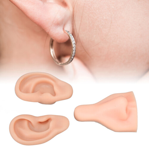 Weiches Silikon Piercing-Übungsmuster, Hellhäutchen, wiederverwendbar 2