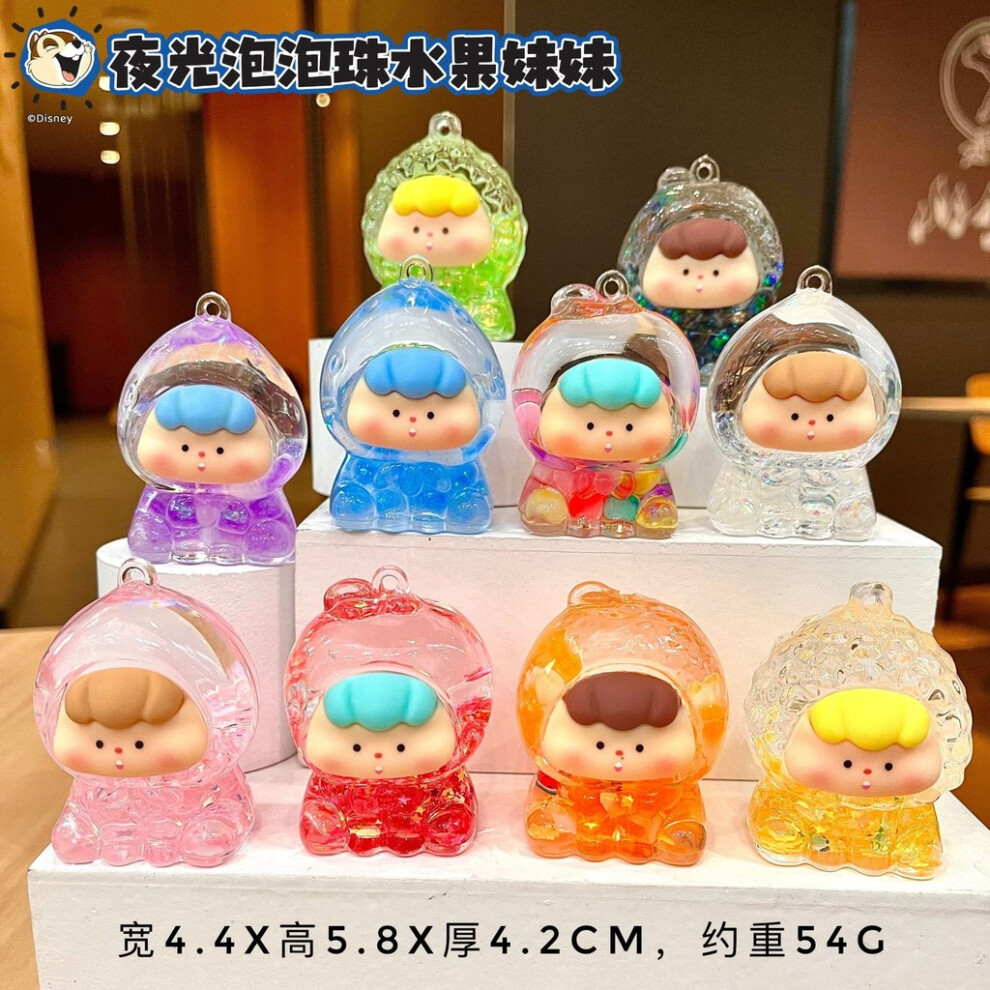 (Small Glow Bubble Fruit Sister) Colorful Glow Large In The Dark Glittering Turtle Figurine Perfect For Gift Unique Occasions-image-OPC-PJJJCZC-NEW