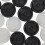 Stackable Black & White Plastic Checkers Set with Transparent Box for Ages 3+ 6