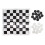 Stackable Black & White Plastic Checkers Set with Transparent Box for Ages 3+ 2