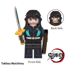 (Tokitou Muichirou)Demon Slayer zusammengebaute Bausteine Iguro Obanai Kanroji Mitsuri Puzzle Spielzeug