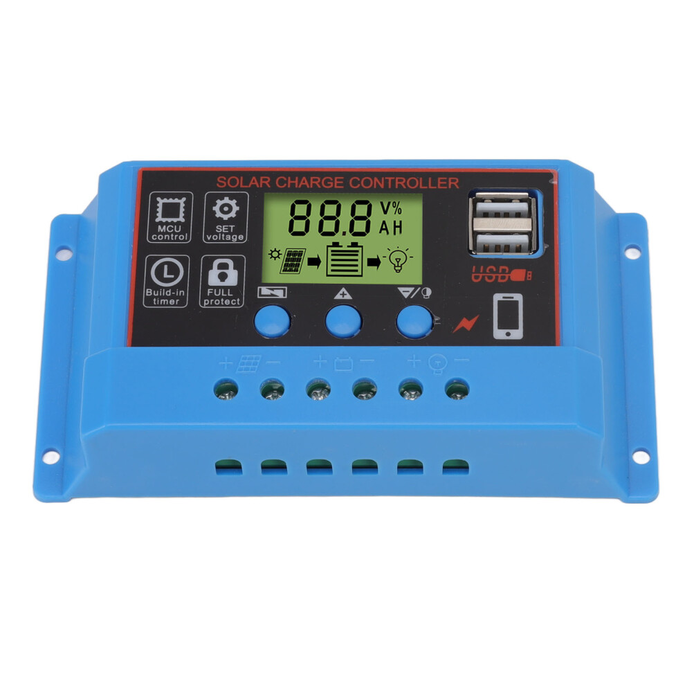 12V 24V Solar Charge Controller 20A With Lcd Display For Home System 8061339611260