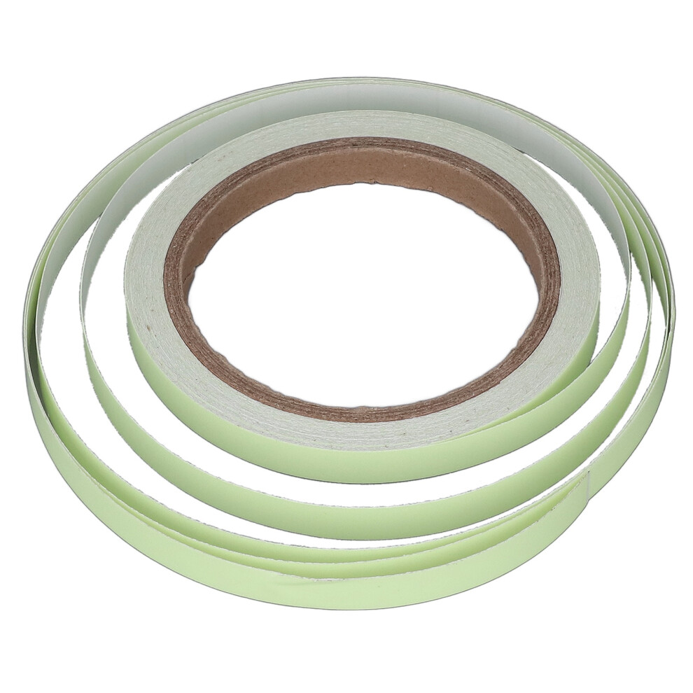 Glow In Dark Fluorescent Tape 10M Pvc Green 10Mm For Walls & Stairs 8181339611906