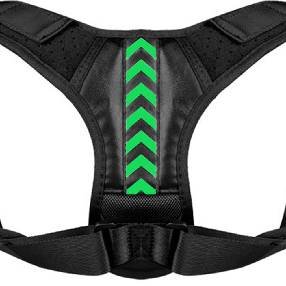 Adjustable Breathable Back Posture Corrector for Adults, Black (Arrows Type)