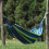blaue tragbare Doppel-Hängematte 230x80cm Gurte 4