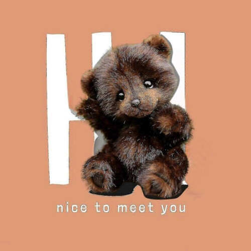 Alpaca fur plush teddy bear 2