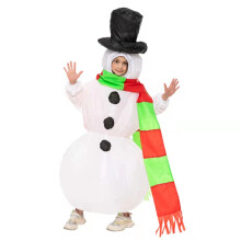 (Snowman1 KIDS)Weihnachten Aufblasbares Kostüm Erwachsene Kinder Weihnachtsmann Baum Karneval Cosplay Party