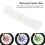 72pcs White Bicycle Spoke Skins Wraps for Mountain Dirt Bikes 12