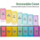 (Black) Extra Large Weekly Pill Organizer - 7 Day Pill Box, 14 cells Am Pm Pill Case With Double Layer Jumbo Compartment 5