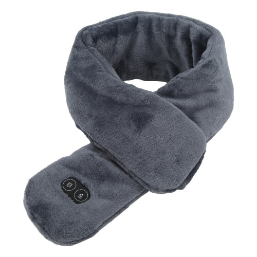 Bufanda calefactable con masaje USB inteligente 5V 6W Gris