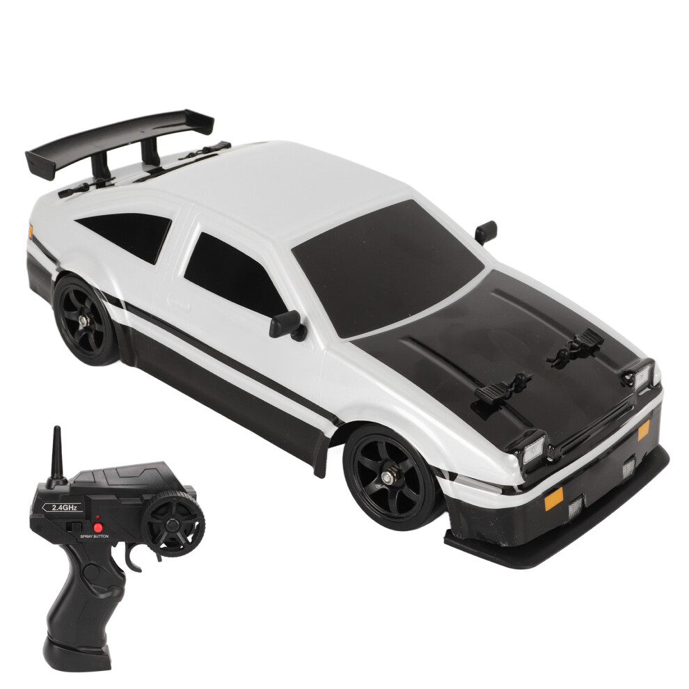 Versatile 1/16 RC Drift Car 4WD 2.4GHz with Extra Tires & LED Lights