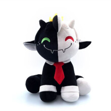 (30CM)Neu Ranboo sitzen niedliche Plüschtiere schwarz-weißes Schaf Puppe Youtube Netflix herum