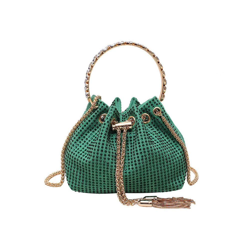 (Green)Sac seau à chaîne grand sac à main sac à bandoulière pour filles sac à bandoulière sac de rangement
