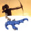 Aluminum Alloy 4-Finger Adjustable Compound Bow Release Aid Blue 15