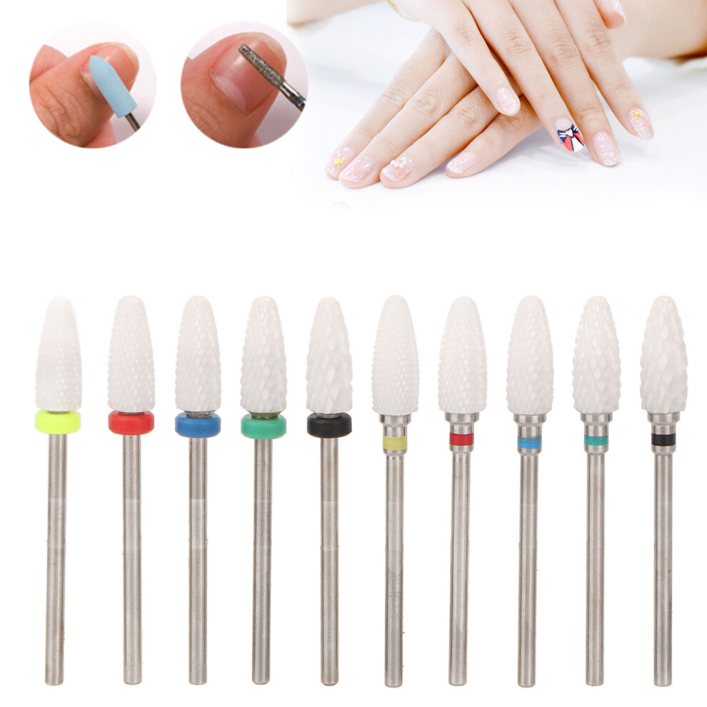 10pcs Nail Drill Bits Organizer Stand with 20 Holes for Manicure Tool