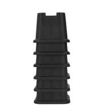 6 juegos de elevadores de muebles negros de 3 pulgadas, 12x12x9,5 cm