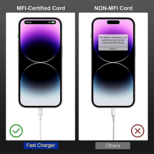 Usb C To Lightning Cable for Iphone,2pack 2m Apple Fast Charger Cord, Type C To Lightning 2m Cable 2
