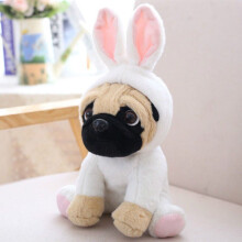 (Rabbit)Large Plush Toys 8" Pug Dog 7 Costumes Cuddly Soft Toy Teddy Plush Cute Animal