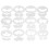 12 Gesichtsschablonen-Sets MS-01-MS-12 PET wiederverwendbar 2