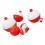 35 Stück Push-Button-Schwimmer-Set - 7 Durchmesser 3