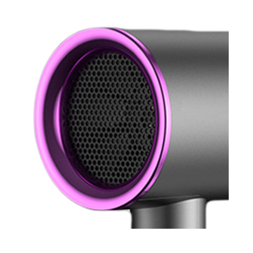 Mute 360 Rotatable Nozzle Hair Dryer 800W Gray with Blue Light