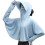 Seda helada con capucha protector solar azul 300g 43cm/74cm 8