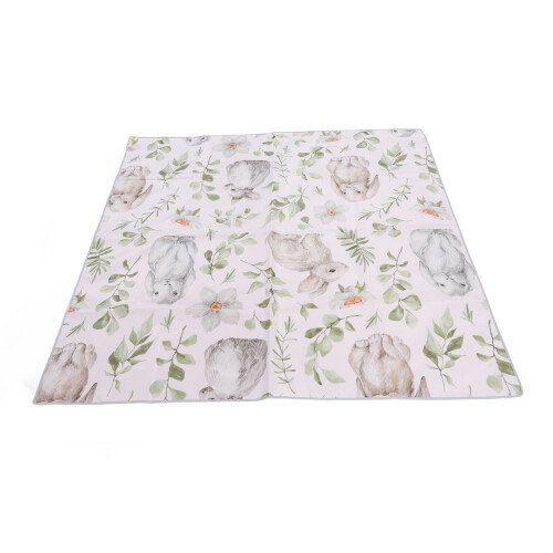 Cute Rabbits Design Waterproof Infants Splat Mat Skidproof and Multi-use Pad 1