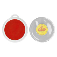 Washable Ink Pad 3.2cm Round for Kids Craft Projects DIY Scrapbook Red