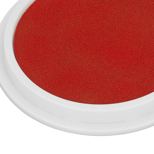 Washable Ink Pad 3.2cm Round for Kids Craft Projects DIY Scrapbook Red 2