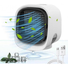 Portable Air Conditioner, 4 in 1 Quiet Mini Portable Air Cooler, Humidifier, Fan, Purifier, 7 Color Night Mood Lights, for